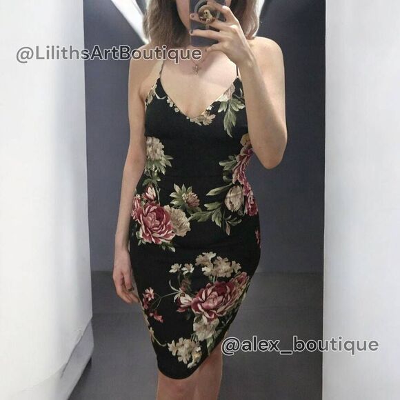 Windsor Floral Bodycon Dress(C032)-Size M for Women - Picture 1 of 11